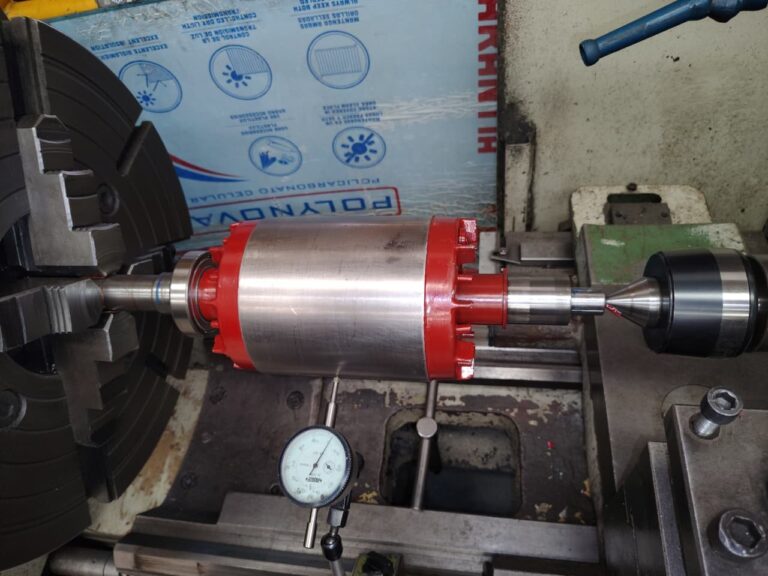 Rotor balanceo torno — ECT